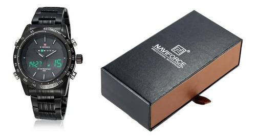 Relógio Masculino Naviforce Quartzo Aço 9024