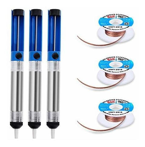 Herramienta 6pcs Desoldering Pump Solder Wick Remover