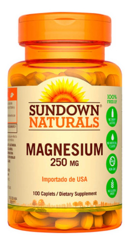 Magnesio 250 mg 100 caps Sundown