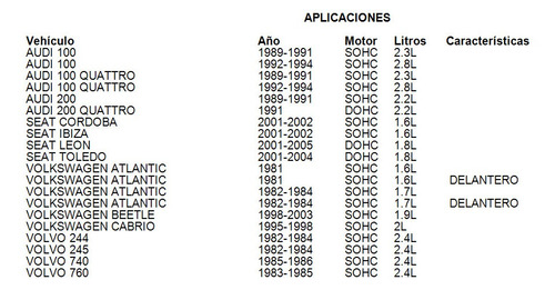 Reten Arbol Levas Delantero Volkswagen Passat 1998-1999 1.8l