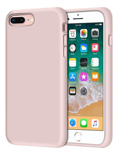 Funda Para iPhone 8 Plus/7 Plus Anuck Schockproof Pink Sand