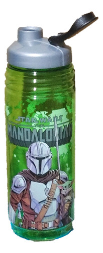 Set Plato Pizzero Y Botella De Agua 780 Ml - Mandalorian