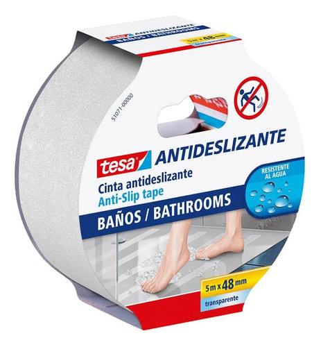 Cinta Antideslizante Baños Tesa 48 Mm X 5 Mm. 