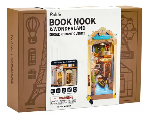Kit De Montar Romantic Venice Book Nook Hands Craft Rolife