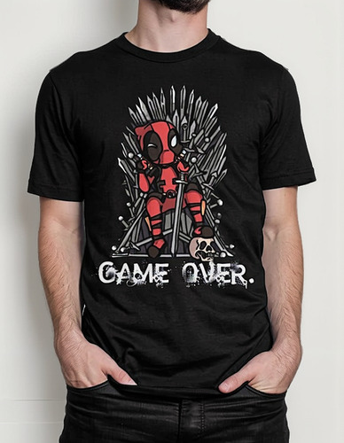Polera Unisex Deadpool Comic Game Over Algodon Estampado