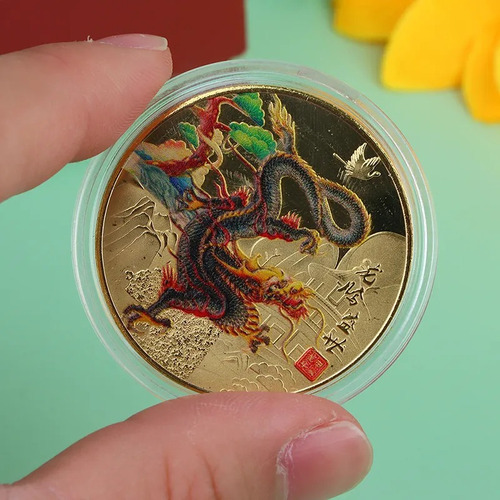 Moneda Conmemorativa Año Del Dragón 2024, Artesanía China