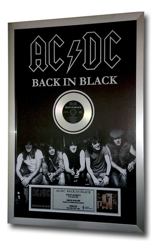 Cuadro Decorativo Ac/dc Back In Black