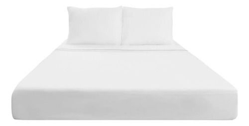 Sealy Fresh Juego de sábanas colchón queen color blanco lisa