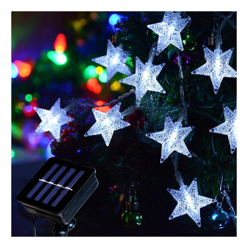 Homeleo Luces Solares De Navidad, Luces De Hadas De Estrella