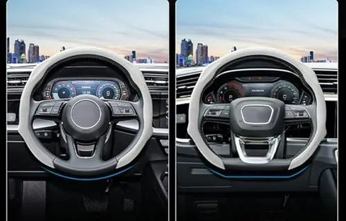 Funda De Volante Para Renault Alaskan , Microfibra Blanca
