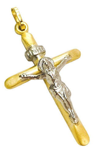 Pingente Em Ouro 18k Cruz Crucifixo Jesus Cristo G