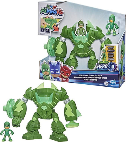 Pj Masks Robo-gekko - Juguete Preescolar Con Luces Y Sonidos