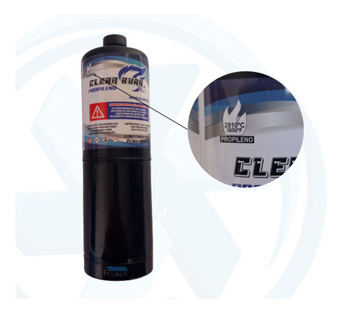 3 Pzas De Tanque Clean Burn De Propileno Color Negro 399.72g