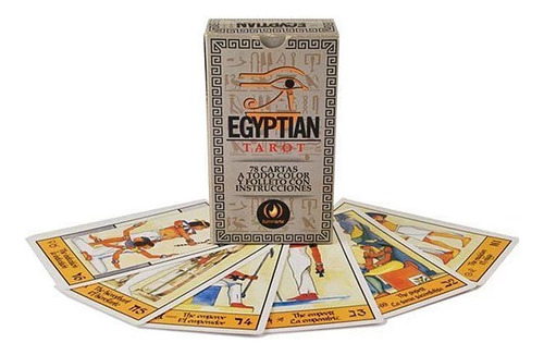 Mazo De Cartas De Tarot Egipcio Egyptian + Guía