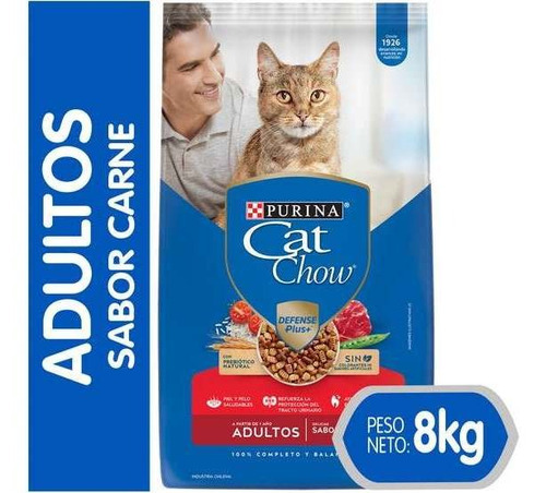 Cat Chow Adulto Carne 8 Kilos! Envío Gratis! 