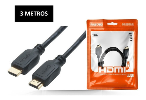 Cabo Hdmi V2.0 Basic 3 Metros Pc-hdmi30 Plus Cable