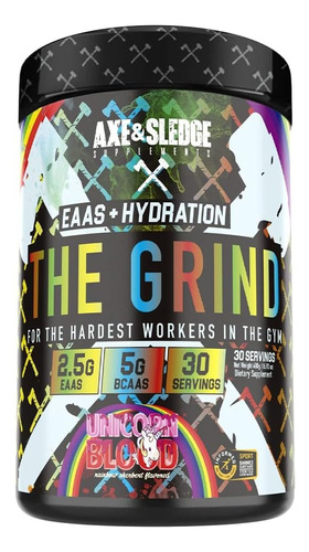 Eaas + Bcaas + Hydration The Grind Axe & Sledge 30 Srv Sabor Unicorn Blood