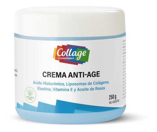 Crema Antiage Acido Hialuronico, Colageno X 250ml-collage Tipo De Piel Todo Tipo De Piel