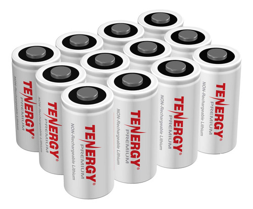 Tenergy Premium 12 Paquete No Recargable Cr123a 3v Bateria D