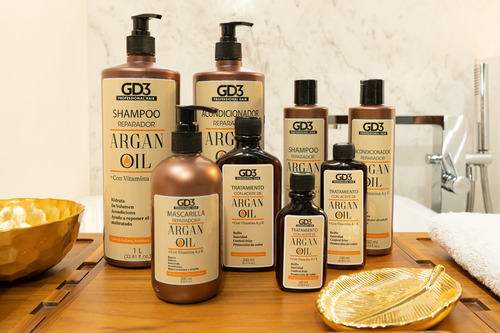 Kit Gd3 Argan Oil: Aceite Gd3 240 Ml + Shampoo Gd3 300 Ml
