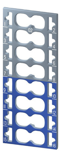 Plantillas Color Cc01 P/16 Terminales (x10) Azul Siemens