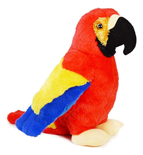 Papaya The Parrot - Pájaro De Guacamayo De Peluche De Animal