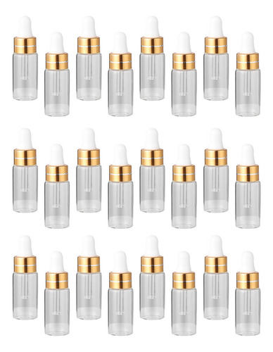 Minibotella De Aceite Esencial Transparente De 3 Ml, 50 Unid
