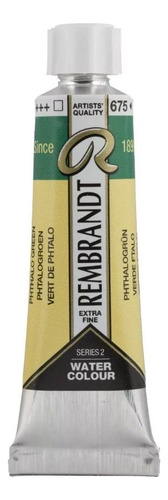 Tinta Aquarela Talens Rembrandt 10ml S2 Escolha A Cor Cor Phtalo Green 675