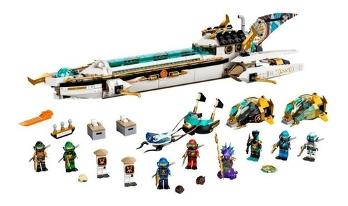 Blocos de montar LegoNinjago Hydro bounty 1159 peças em caixa