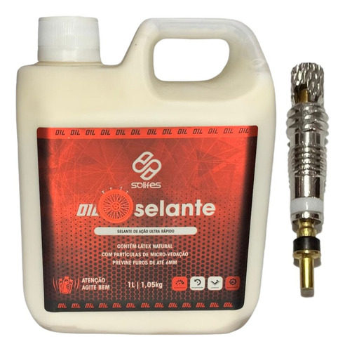 Selante Líquido Tubeless Solifes Mtb Speed Pneu Bike 1000ml