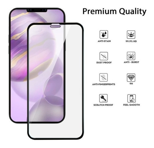 Vidrio Templado Para Iphone 12 Pro Max Resistente 3d