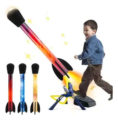Cohete De Unicornio Con Bomba De Pie – 3 Cabezas Intercambiables Para Juegos Al Aire Libre