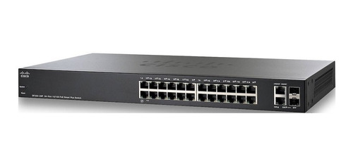 Switch Cisco Sf220-24p Adm 24 Puertos Poe + 2 Giga + 2 Sfp