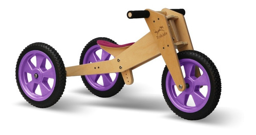 Triciclo  Camicleta De  Madera 3 En 1 Trikids Envio C