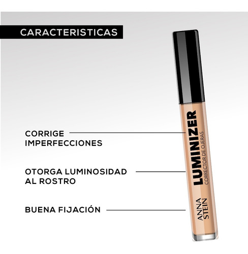 Imagen 4 de 6 de Corrector De Ojeras Luminizer Claro Anna Stein