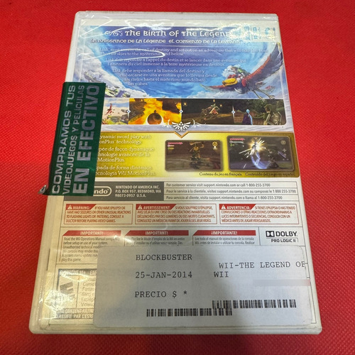 Zelda Skyward Sword Nintendo Wii Original (Usado)