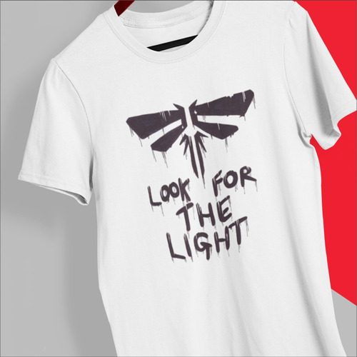 Remera Blanca Estampada De The Last Of Us Look For The Light