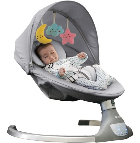 Mecedora Columpio Portátil Motorizado Bebés Nova Baby Swing Color Gris