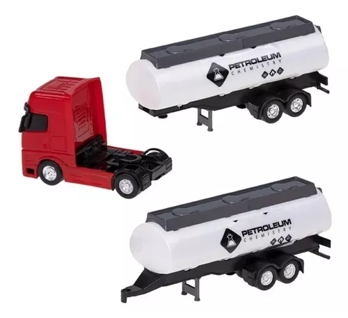 Brinquedo Caminhão Bitrem carreta tanque de combustível em Promoção na  Americanas