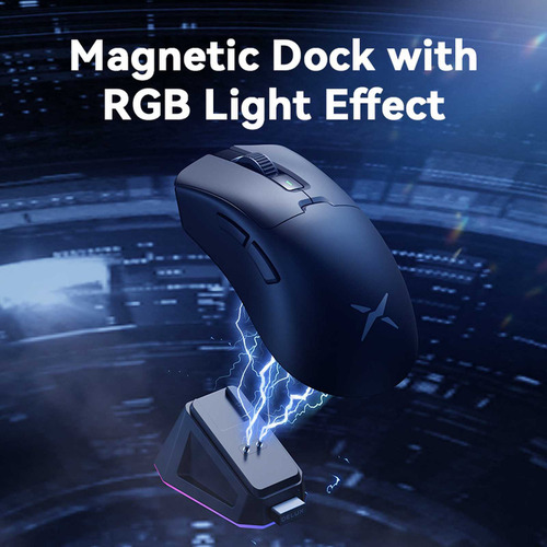 Z Delux M900pro Gaming Mouse 8k Magnetic Rgb Charging Dock