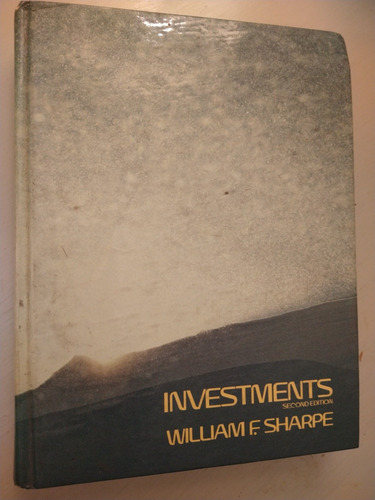 Investments - William Sharpe Usa ' 81  - 654 Pag