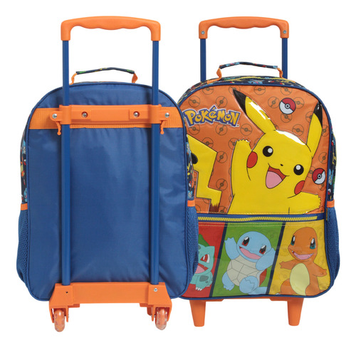 Kit Mochila Infantil Pokémon Rodinhas Passeio Volta As Aulas