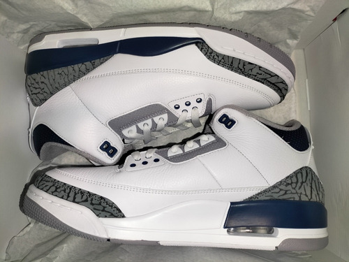 Tenis Air Jordan 3 Midnight Navy (talla 28mx)