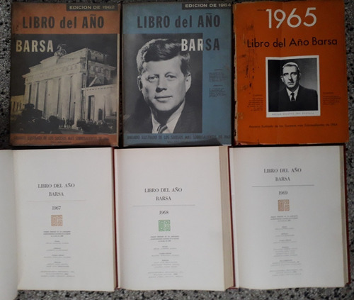 Anuario Libro Del Año Barsa 1962 64 65 67 68 69 1971 74 C/u