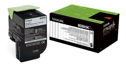 Toner Lexmark 80c8hk0 Preto 19669