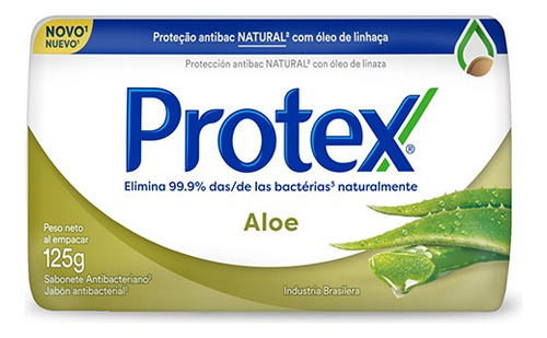 Protex Jabón Barra Antibacterial Aloe Vera 125gr