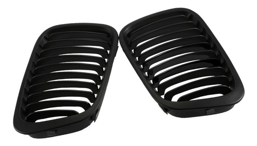 Imagen 2 de 6 de 2 Parrillas Delanteras Negras Mate Para Bmw E46 3 Series 4 P