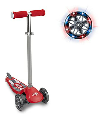 Patinete Radio Flyer Con Luces, Rojo