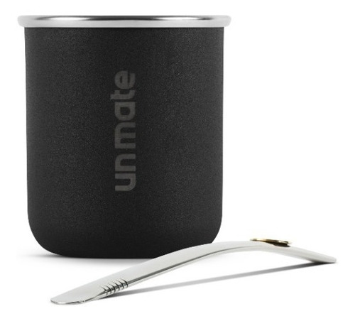 Imagen 2 de 8 de Re Mate Acero + Bombilla Acero Inoxidable + Yerbera Un Mate
