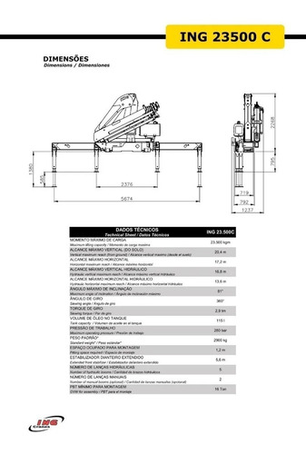 Imagen 3 de 8 de Hidrogruas Ing 23500c